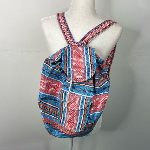Pinzon Canvas Boho Aztec Backpack - Picture 1 of 10